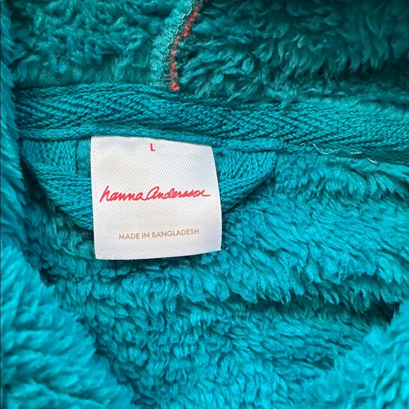 Hanna Andersson Teal Fleece dinosaur character zip suit kids size large - Picture 5 of 9